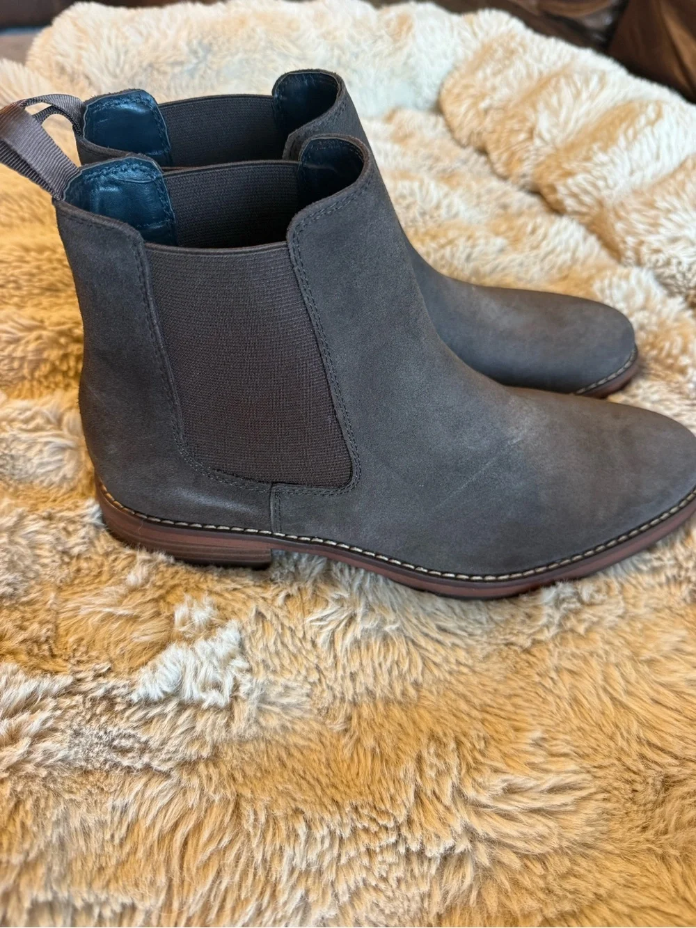 Jos. A. Bank. Men's Brown Suede Chelsea Boots